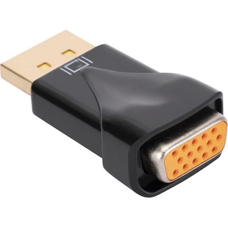 Adaptateur 1080P vers VGA, mâle vers femelle, plug and play, compatible avec les PC, projecteurs, ordinateurs portables et moniteurs. (1/5)