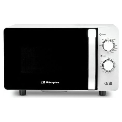 Microondas Orbegozo MIG 2070 CE/ 700W/ Capacidad 20L/ Función Grill/ Blanco