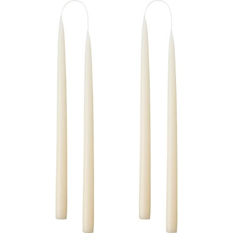 Lot de 4 bougies coniques, fabriquées au Danemark, 42 couleurs disponibles, sans gouttes et sans fumée, bougies de table longue durée de combustion de 15 heures, sans parfum, coffret (1/5)