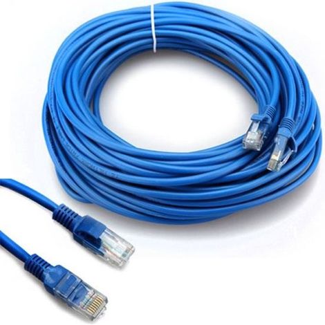20M METRES Câble Réseau Ethernet RJ45 CAT 5E UTP CORDON BLINDÉ FTP LAN NETWORK (1/3)