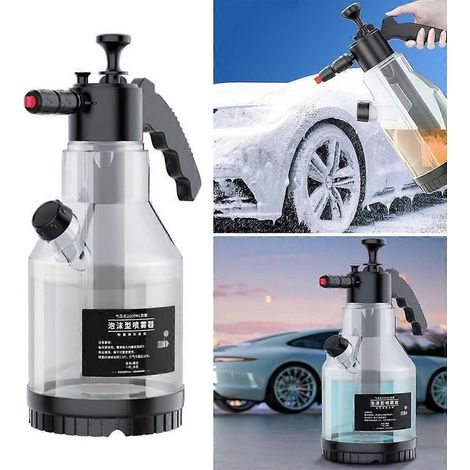 Arrosoir à mousse de 2 litres pour usage domestique, lavage de voiture et arrosage de jardin. Pulvérisateur portatif. (1/4)