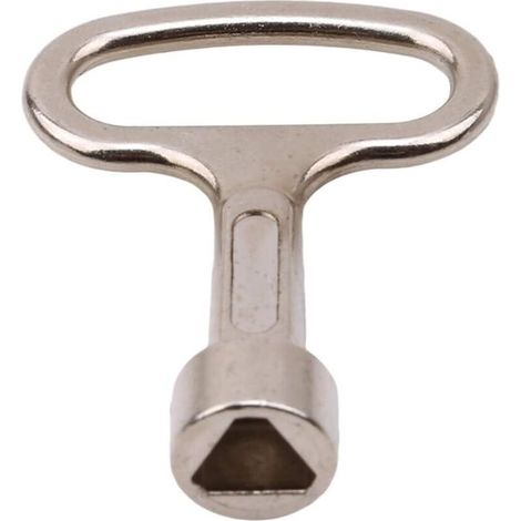 Clé universelle pour panneau de verrouillage à clé – Prise carrée et triangle – Alliage de zinc – Longueur 5.2 cm – Lot de 2 pièces (1/3)