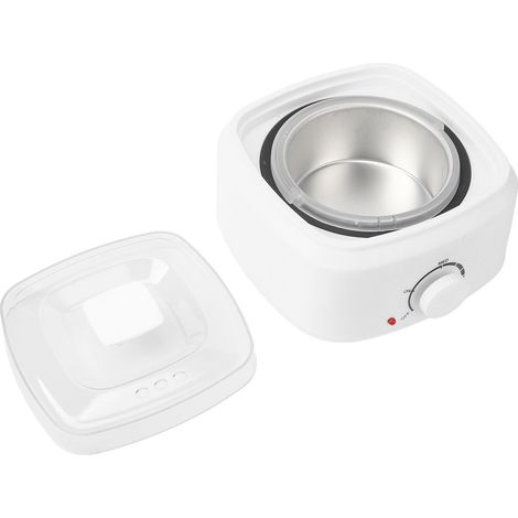 Mini chauffe-cire avec couvercle transparent, 110-240 V, pour l'épilation (prise UE). (1/5)