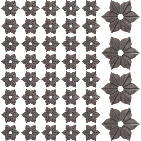 Lot de 50 rondelles décoratives pour meubles, en alliage zinc