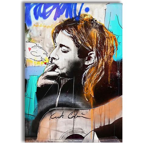 The Grunge - Quadro Canvas Contemporaneo su telaio in legno - Misura: 50x70 cm (1/3)