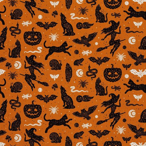 Tela decorativa para exteriores Oxford - Motivo de la noche de Halloween (1/5)