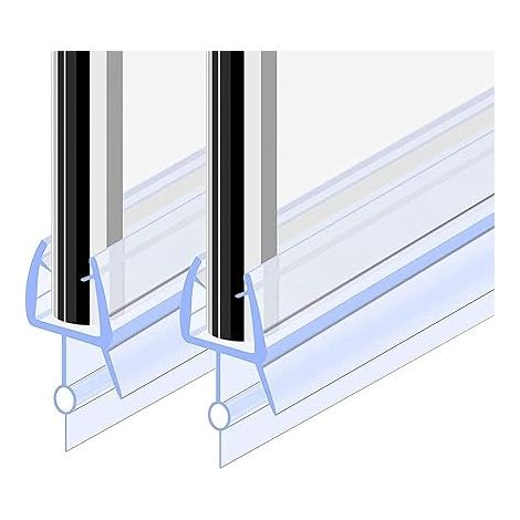 70 cm, 2er-Pack Duschdichtung für 4–6 mm Glas, Duschkabinendichtung für Falttüren, Ersatzdichtung, für gerade/gebogene Glasduschtüren