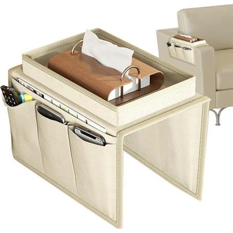 Sofa-Armlehnen-Organizer - Rutschfeste Aufbewahrungstasche für Sessel, Fernbedienungshalter für Sofa, Aufbewahrungstasche - k. (1/4)