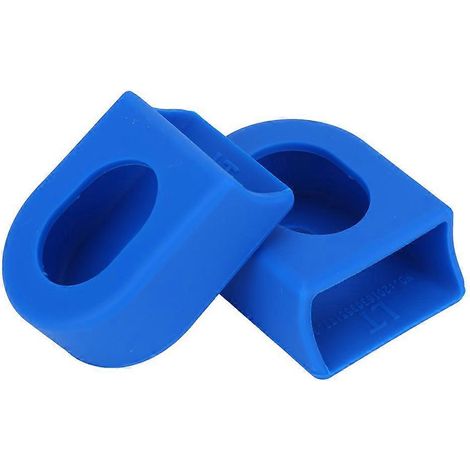 20241 Paire de 2 manchons de protection souples pour manivelles, accessoire de vélo (bleu) (1/5)