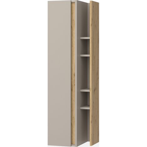 Armario de baño Edelin, Cachemira, 35 x 120 cm con 4 compartimentos abiertos, Vicco (1/5)