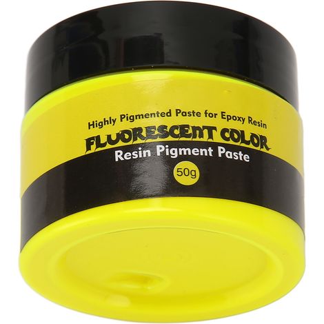 Pigment pour résine époxy 50g, haute saturation, colorant liquide facile à utiliser, adapté aux loisirs créatifs et à la fabrication de jaune fluorescent.