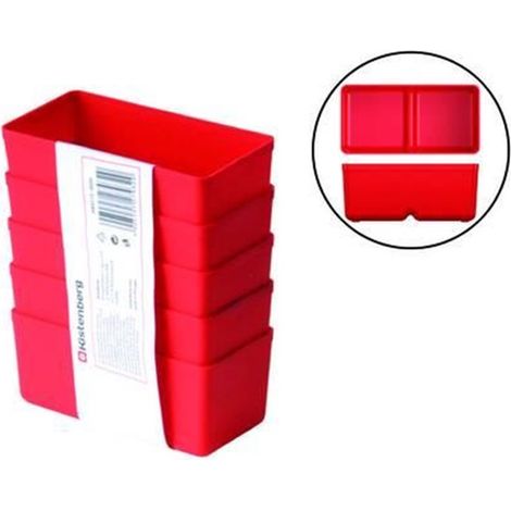 VASCHETTA PORTAMINUTERIA UNITE SET PEZZI 5 KBS115 PER VALIGIA mm.110x55x55h.