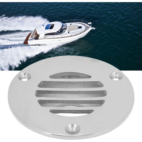 Écoulement de pont marine en acier inoxydable 316, traitement poli argenté, résistant à la corrosion, accessoires pour pont de bateau.
