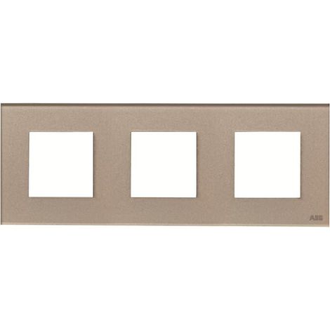 Zenit Plaque de Finition 3X2M Verre Champagne 2CLA227300N3902 ABB N2273CH