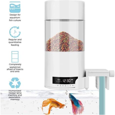 Automatischer Fischfutterspender – 500 ml – mit Timer (1/5)