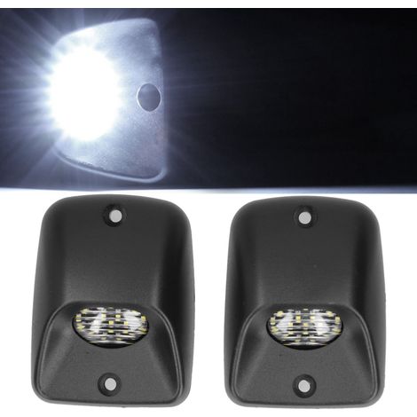 Une paire de feux de plaque d'immatriculation blancs à LED compatibles avec Toyota Tacoma 1995-2004 C9995G0C9901G (1/5)
