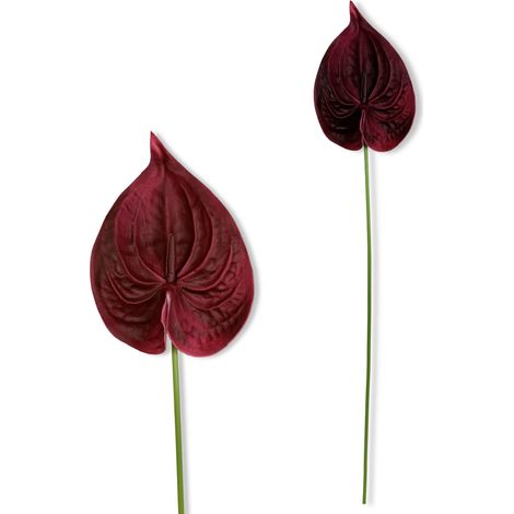 Zweig - Burgunder Schaum-Anthurium 57 cm