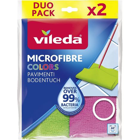 panni in microfibra lavapavimenti vileda "microfibre colors" 2 pezzi (1/4)