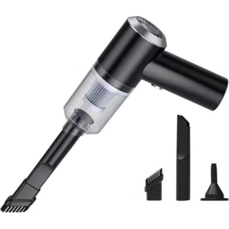 [NON UTILIZZATO] Mini aspirapolvere portatile senza fili da 3000 Pa, aspirapolvere piccolo e potente da 30 W per auto, cucina, nero