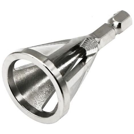 Memkey – Fraise à ébavurer pour tubes et tiges filetées Ø4-20mm – Queue hexa 6,35 – Acier pour roulement – 3 arêtes de coupe - 10333120001 (1/4)