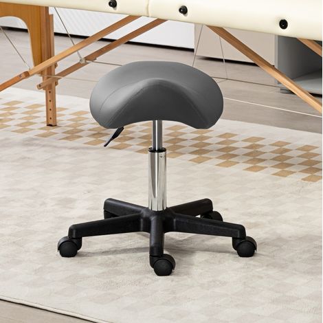 Taburete giratorio regulable en altura 45-59 cm OKMYHOME (1/5)