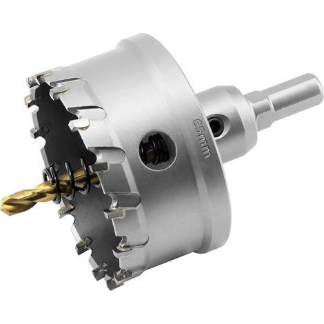 Scie Cloche de TCT Carbure en Métal, Tungstène Foret Trépans pour Métal, l'acier inoxydable, fonte, fer, Aluminium, laiton et plastique (1/5)