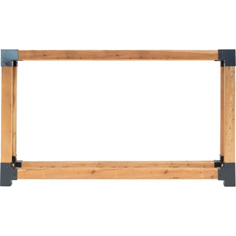 Westmann Lärchenholz Kaminholzregal Michel XL Natur 138x40x180 cm (1/5)
