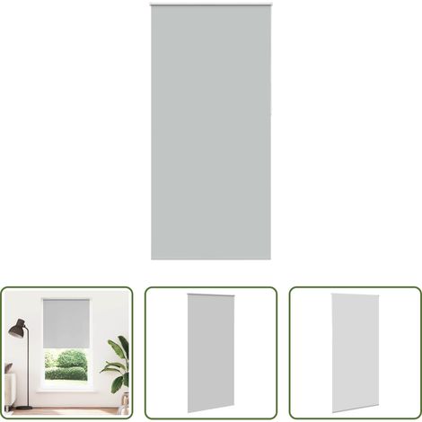 vidaXL Lichtschutz - Verdunkelungsrollo Hellgrau 95x210 cm Stoffbreite 90,7 cm (1/5)