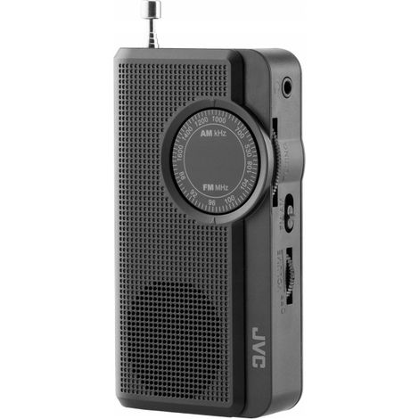 Radio port谩til AM/FM JVC RA-E311B con miniconector y antena a bater铆a