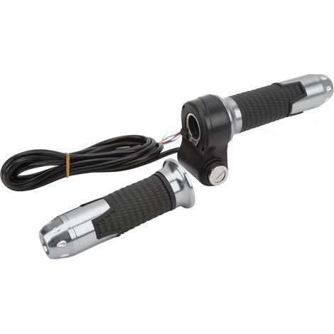 Paar universelle 12V-99V Gasgriffe mit Schlüsseln für Lenker von E-Bikes und E-Scootern, grau (1/5)