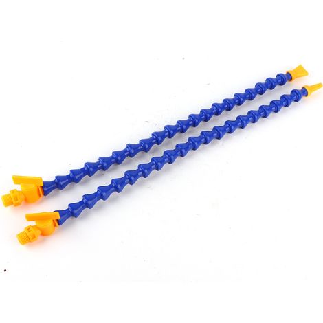 12 tuyaux flexibles de refroidissement pour eau et huile, à nez plat et rond, pour tours et machines CNC (1/5)
