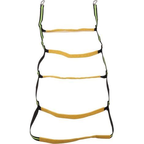 Échelles de Corde Marine pour Bateau à 5 Marches, échelle de Bain Pliable pour Voilier, Bateau Gonflable, , Piscine (1/5)