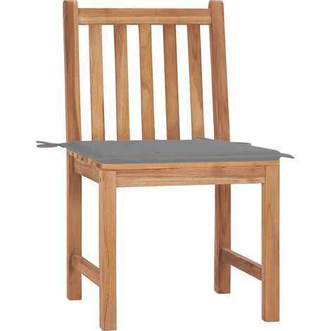 Maison Exclusive - Sedie da Giardino 2 pz con Cuscini in Legno Massello di Teak (1/5)