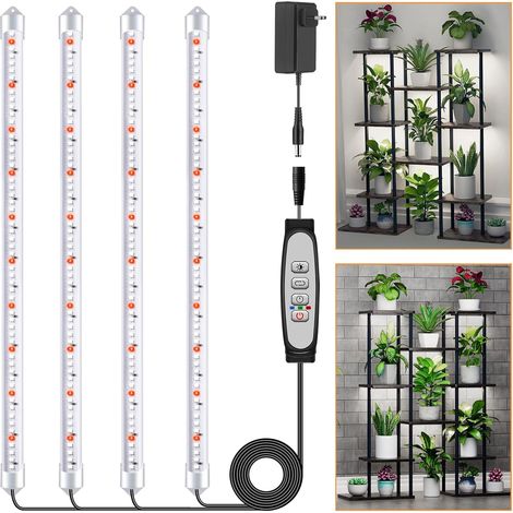 4 LED Plant Bars Full Spectrum with Timer 6/12/18H (1/5)