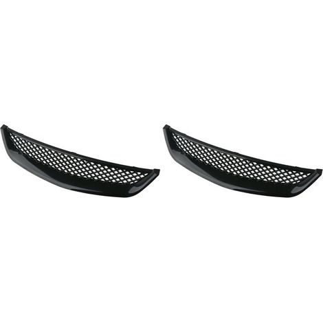 Due griglie cofano in rete di ABS nera, compatibili con i modelli giapponesi Type R dal 2001 al 2003.