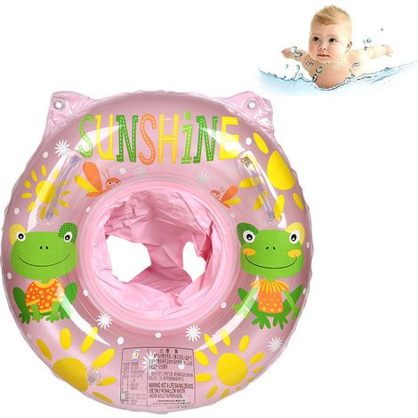 Anneau De Natation Pour Bébé - Siège Gonflable Avec Anneau De Flottaison - Pour Piscine Et Baignoire - 1 Pièce (1/5)