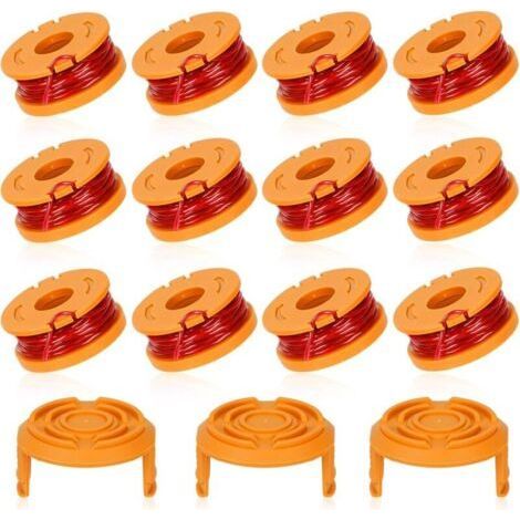 Pack of 12 Spools of 3m Edge Cutter Line - Compatible with WORX WA0010 Edge Cutter, Ø1.65mm, Easy Replacement (1/5)