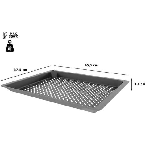 Plaque de cuisson perforée Air Fry (45,5 x 37,5 x 3,4 cm) pour four Siemens -
17007171 (1/2)