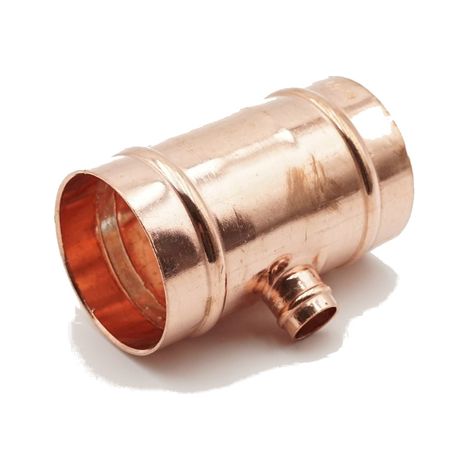 PrimaPlus Copper Solder Ring Reduced Tee 54x54x15mm (1/2)