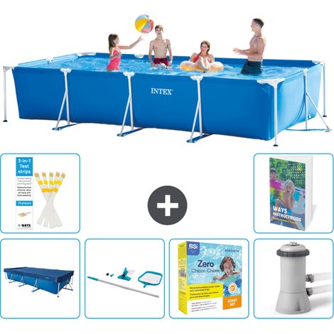 Rechteckiger Frame Pool - 450x220x84 cm - 7-teilig S28