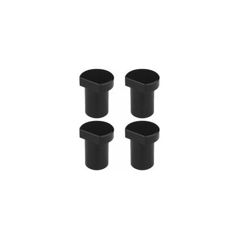 (19 mm, noir) Un ensemble de 4 pinces en alliage d'aluminium, adaptées aux tables de travail du bois, aux établis et aux raboteuses. (1/5)