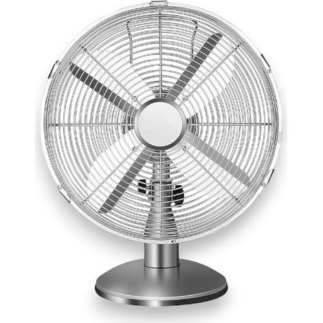 Ventilatore da tavolo da appoggio in acciaio old style inclinazione regolabile diametro 40 cm (1/3)