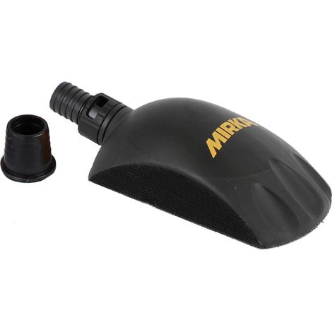 Mirka Roundy con a strappo e aspirazione Blocco di levigatura manuale/Blocco di levigatura/a strappo Ø 150 mm/Per levigare legno, stucco, vernice, plastica/Levigatura senza polvere (1/5)