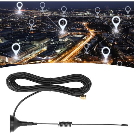 Antenne à ventouse compacte pour module 3G/GSM, antenne omnidirectionnelle à gain élevé 3G/GSM, antenne magnétique GSM, connecteur SMA à broches internes (1/5)