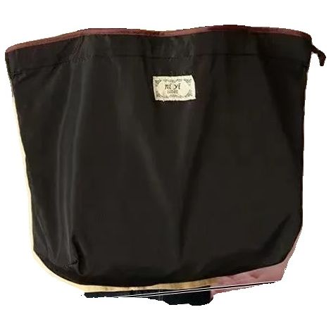 Borsa portaoggetti ecologica, portatile e pieghevole, nera-media (1/2)