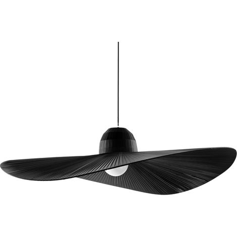 Sospensione Contemporanea Madame Tessuto Nero 1 Luce E27 (1/3)
