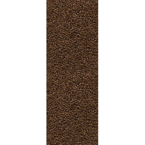 Papier peint panoramique à motif grains de café | Tapisserie panoramique idéal pour cuisine | Papier peint panoramique marron tendance - 280 x 100 cm (1 pièce) (1/2)