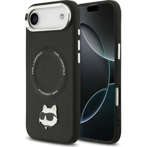 Karl Lagerfeld Choupette Pin MagSafe Hülle für iPhone Air Schwarz (1/5)