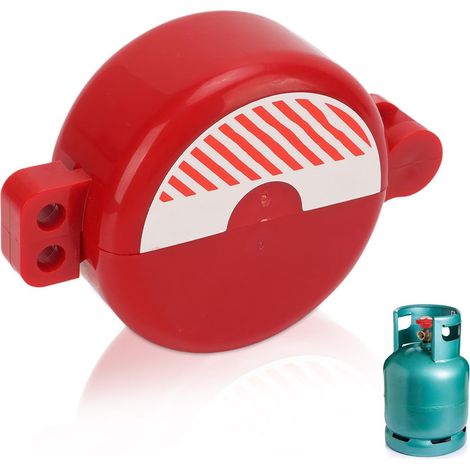 130x92x46mm/5,1x3,6x1,8po Dispositif de verrouillage de vanne, serrure de vanne à guillotine rotative serrure réservoir gaz propane industriel pour l'extérieur industriel (1/5)