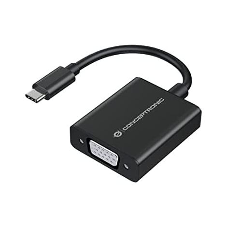 Adaptateur usb-c mâle a vga femelle 1080p conceptronic abby05b (1/3)